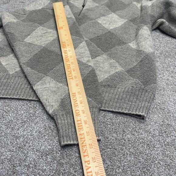 The Italian sweater co. Mens quarter zip pullover sz large knit wool blend Italy - Picture 5 of 12